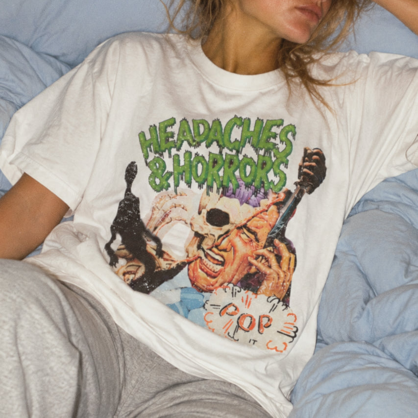 Headaches & Horrors Heavyweight T‑Shirt
